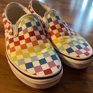 Vans Multicolor Checkered Slip-On Sneakers